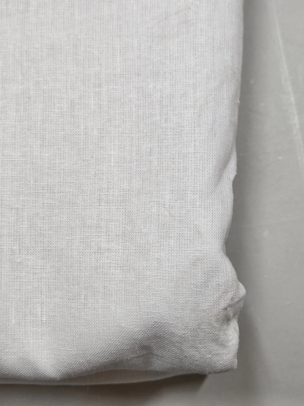 QUINCE Set Of 2 48x96 European Linen True Blackout Curtains White 9629